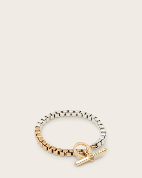  Allsaints Female Box Two Tone Bracelet, Size: One Size 