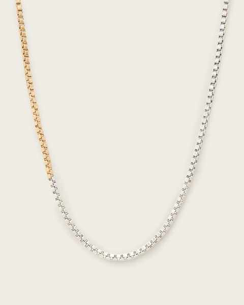 Allsaints Female Box Two Tone Necklace, Size: One Size 