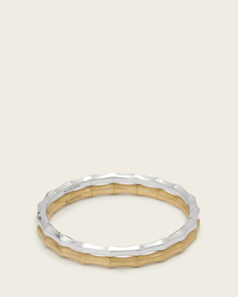  Allsaints Female Clara Two Tone Bangle, Size: One Size 