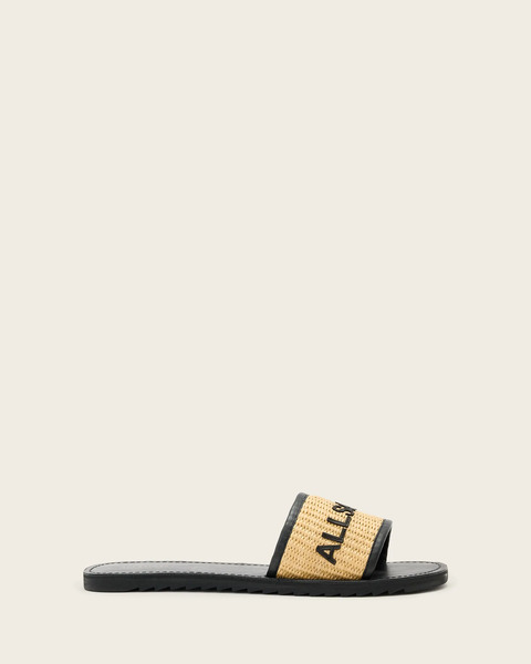  Allsaints Female Hoxton Single Strap Sliders, Size: 3 