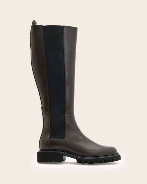  Allsaints Female Maeve Leather Boots, Size: 3 