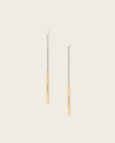  Allsaints Female Maeve Linear Post Back Earrings, Size: One Size 