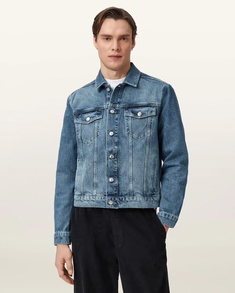  Allsaints Male Inveroy Denim Jacket, Size: Xs 