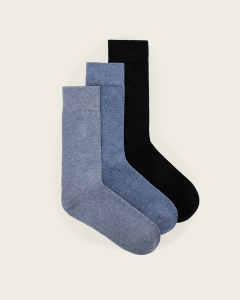  Allsaints Men's Adan Multi Pack Socks, Size: S/m 
