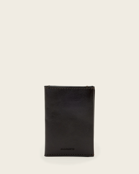  Allsaints Men's Bifold Leather Wallet, One Size 