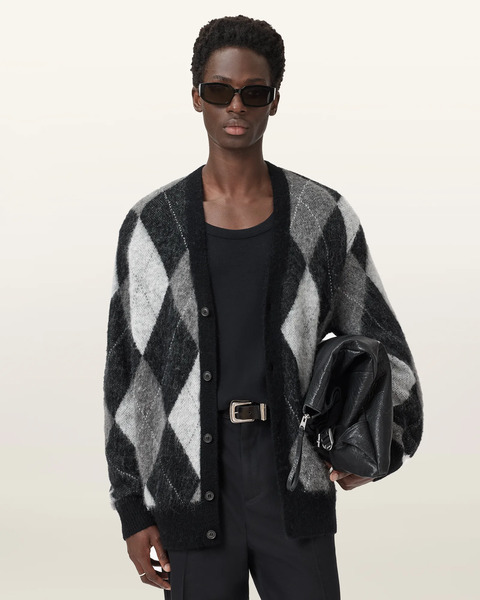  Allsaints Men's Bower Oversized Cardigan, Size: S 