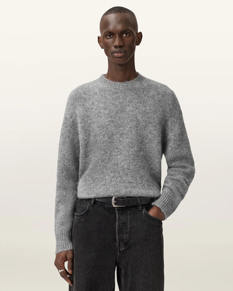  Allsaints Men's Coby Oversized Wool Blend Jumper, Size: Xs 