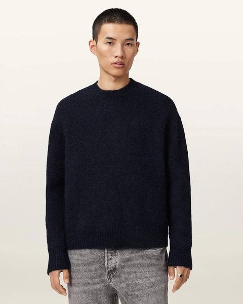  Allsaints Men's Coby Oversized Wool Blend Jumper, Size: Xs 