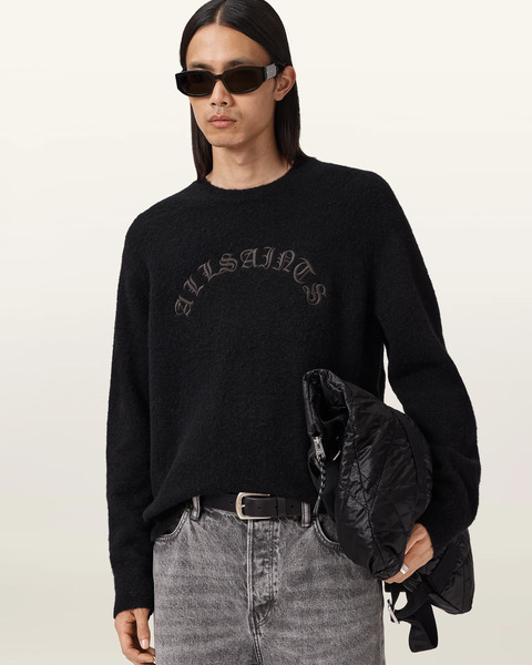 Allsaints Men's Curv Oversized Jumper, Size: Xs 