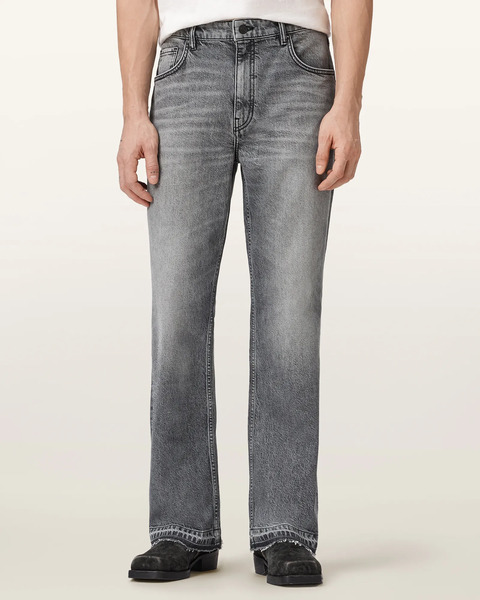  Allsaints Men's Flint Bootcut Denim Jeans, Size: 28 