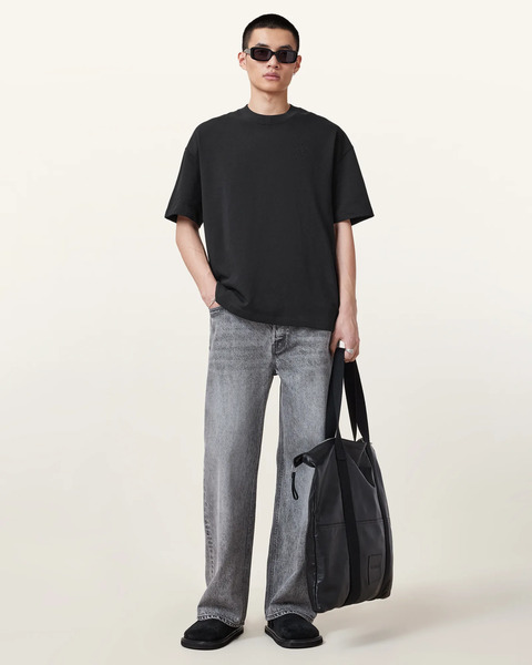  Allsaints Men's Haven Embroidered Logo Oversized T Shirt, Size: M 