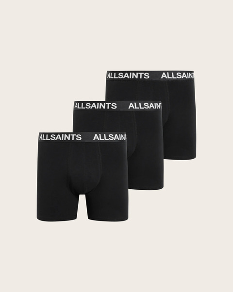  Allsaints Men's Allsaints Logo Boxer Briefs 3 Pack, Size: M 