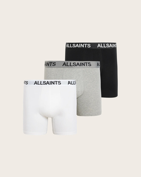  Allsaints Men's Allsaints Logo Boxer Briefs 3 Pack, Size: Xl 
