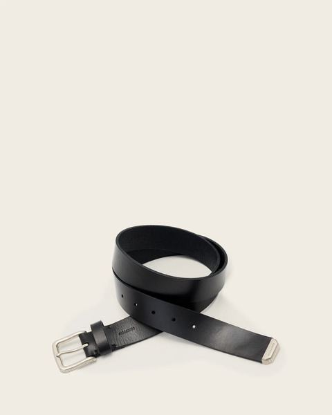  Allsaints Men's Martin Leather Belt, Size: 30 