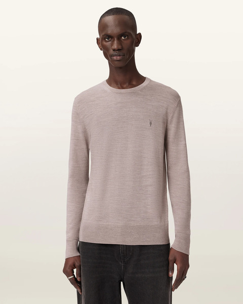  Allsaints Men's Mode Merino Crew Neck Ramskull Jumper, Size: Xs 