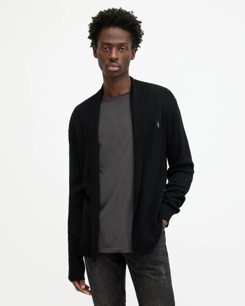  Allsaints Men's Mode Merino Open Cardigan, Size: Xs 