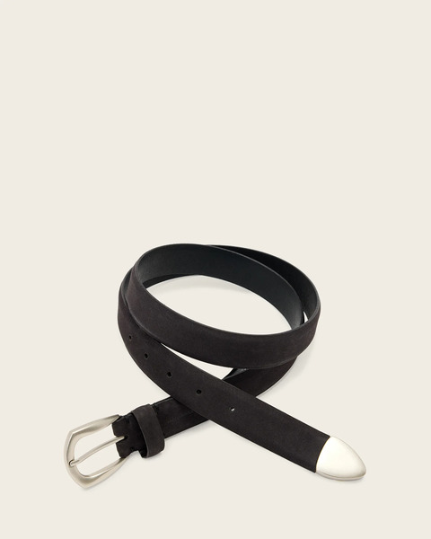  Allsaints Men's Seth Leather Belt, Size: 30 