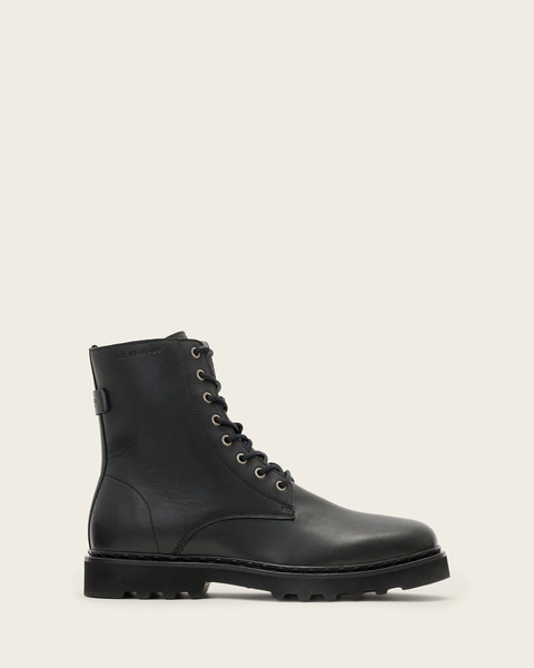  Allsaints Men's Skiff Military Boots, Size: 7 