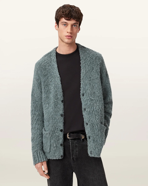  Allsaints Men's Tobie Wool Cardigan, Size: Xs 