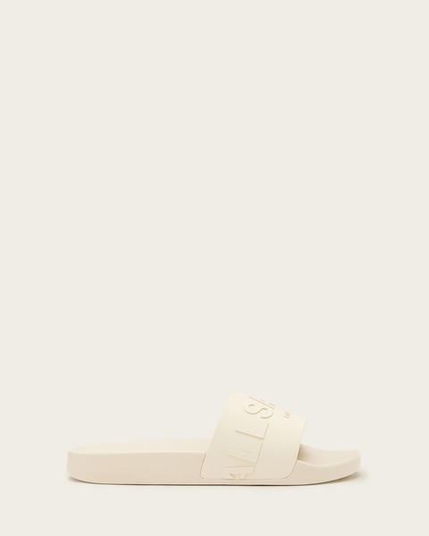  Allsaints Women's Biggy Slip On Logo Sliders, Size: 3 