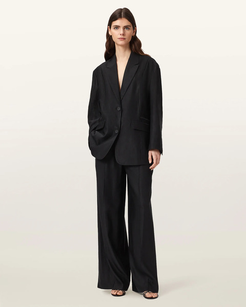  Allsaints Women's Charley Oversized Single Breasted Blazer, Size: 4 