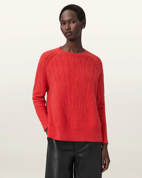  Allsaints Women's Kit Relaxed Fit Jumper, Size: S 