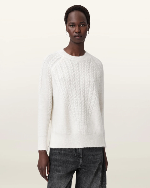  Allsaints Women's Kit Relaxed Fit Jumper, Size: Xs 