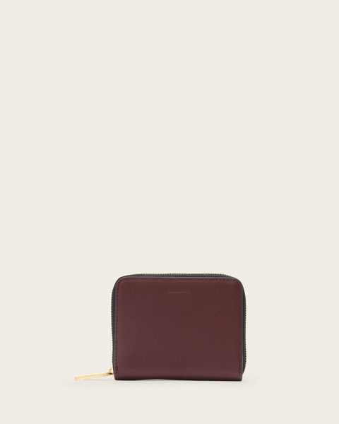  Allsaints Women's Lena Hex Zip Up Leather Wallet, One Size 