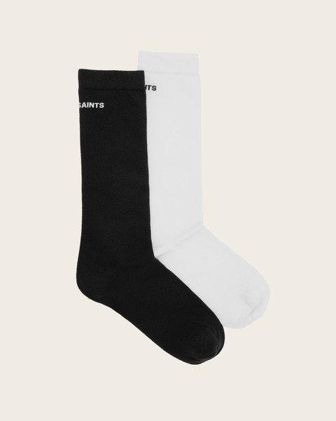  Allsaints Women's London Socks 2 Pack, Size: S/m 