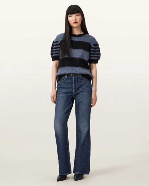  Allsaints Women's Mathilde Relaxed Bootcut Jeans, Size: 25 