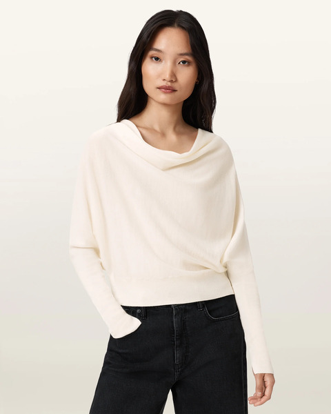  Allsaints Women's Ridley Cropped Wool Jumper, Size: Xs 