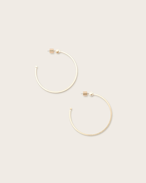  Allsaints Women's Toggle Large Hoop Earrings, One Size 