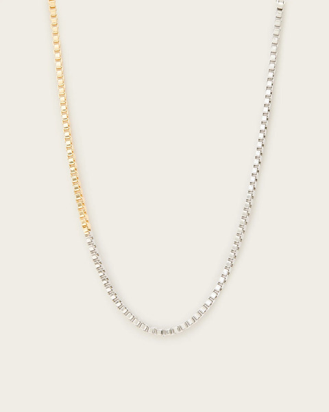  Allsaints Women's Zoe Box Chain Necklace, One Size 