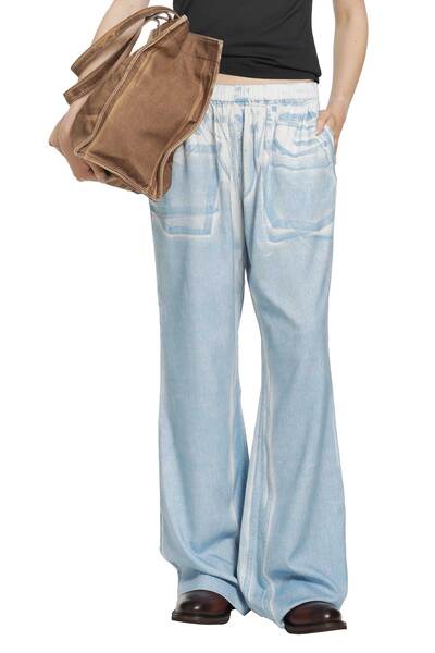  Printed Wide Leg Trousers 