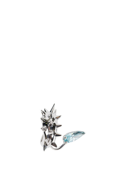  Mini Spike Alien Aqua Ear Cuff 