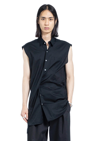  Dorian Sleeveless Pocket Long Shirt 