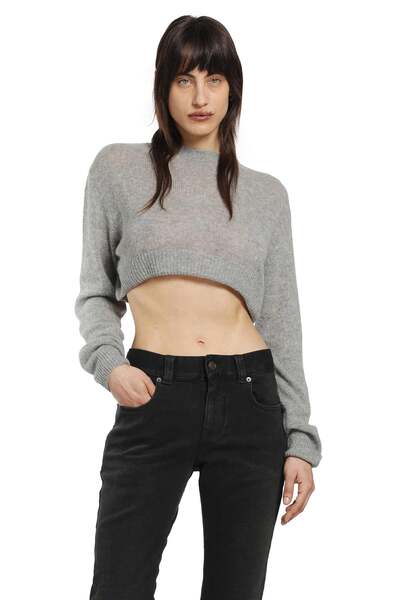  Cropped Crewneck Sweater 