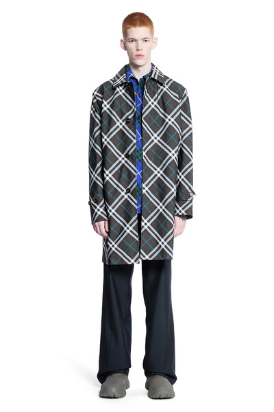  Check Nylon Mid-length Car Coat 