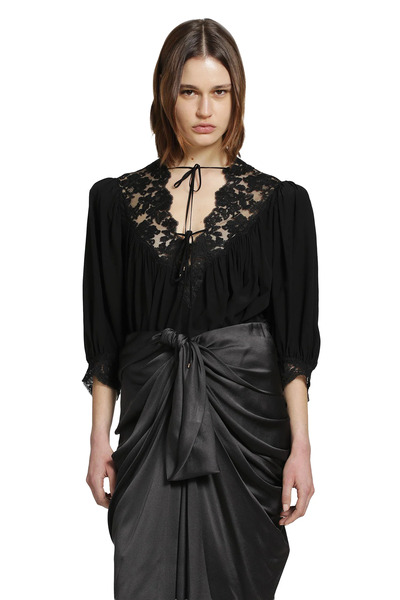 Fluid Puff Sleeve Top 