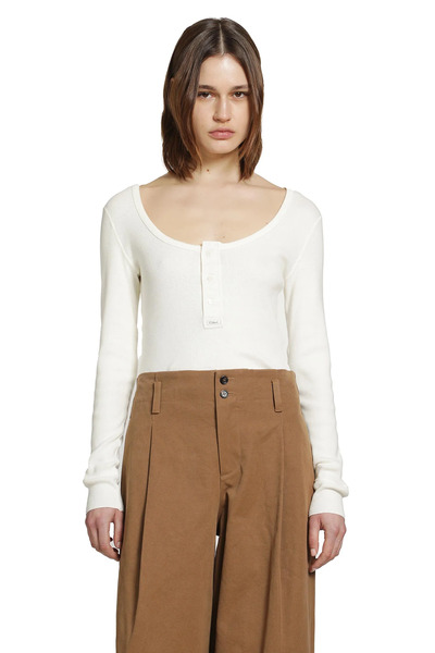  Henley Long Sleeve Top 