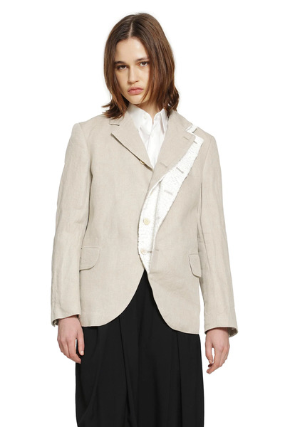  Deconstructed Linen Blazer 