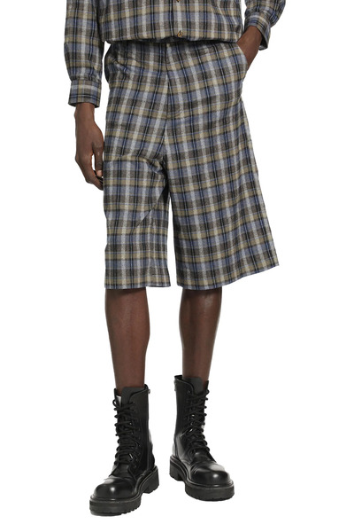  Checked Woven Shorts 