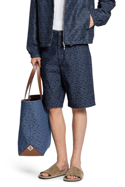  Ff Jacquard Denim 5 Pocket Shorts 