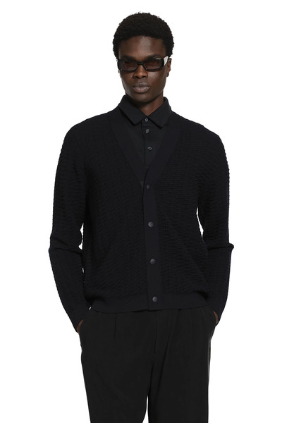  Virgin Wool Blend Cardigan 