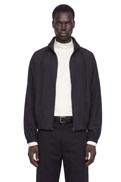  Mix Material Cut Outs Blouson 