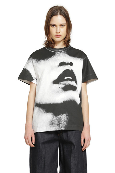  Portrait Print Boxy T-shirt 