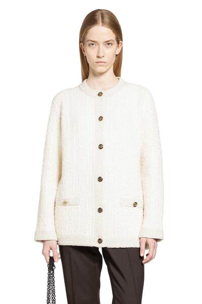  Bouclé Lurex Wool Cardigan 