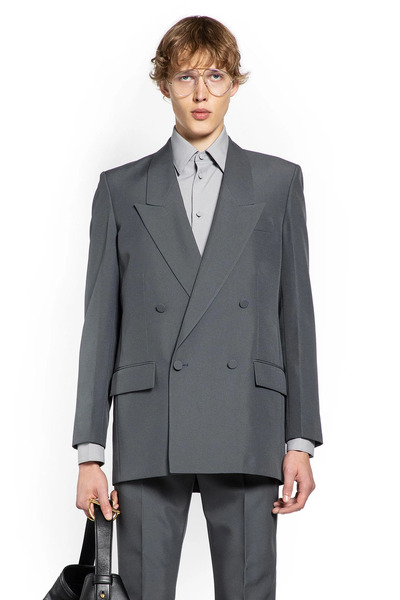  Double-breasted Twill Blazer 
