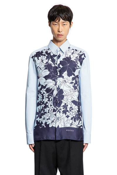  Floral And Pinstripe Shirt 