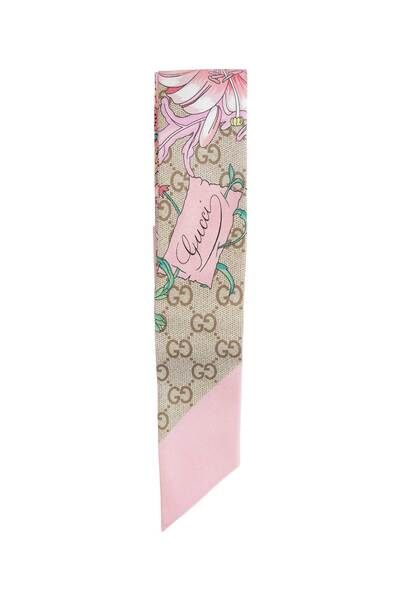  Gg Flora Silk Scarf 